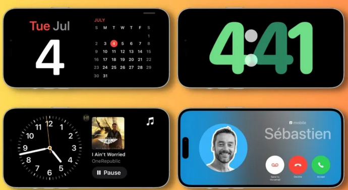 前海街道苹果手机维修分享iOS17横屏充电待机显示有什么好处 