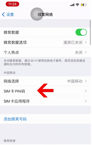 前海街道苹果14维修网分享如何给iPhone14的SIM卡设置密码 